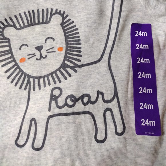 Carter's Baby boy 3-Piece set, size 24 months, Orange and grey - Picture 3 of 9